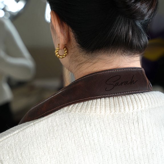 Personalized Genuine Leather Camera Strap, Adjustable 4550.5" Neck Strap with Brass Clips for DSLR & Mirrorless Cameras