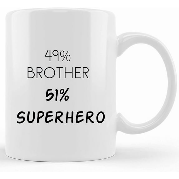 Personalized Gift For Brother, Brother Christmas Gift, Brother Mug, Brother Birthday Gift, Personalized Custom Gift For Brother, Funny Brother Gift, Ceramic Novelty Coffee Mug, Tea Cup, Gift Present