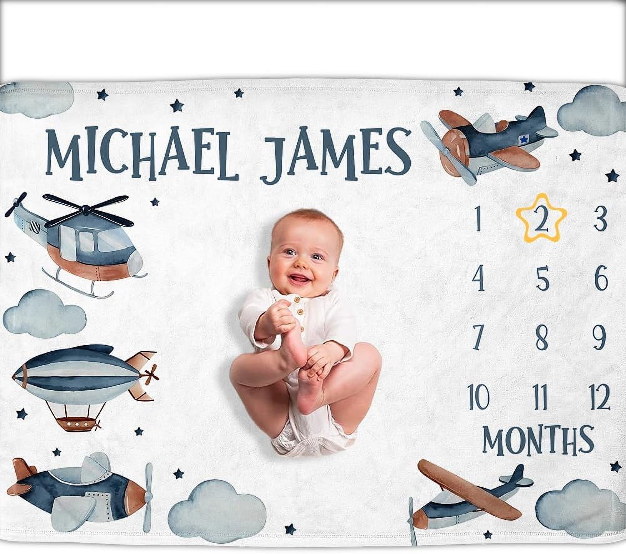 Custom milestone blanket new arrivals