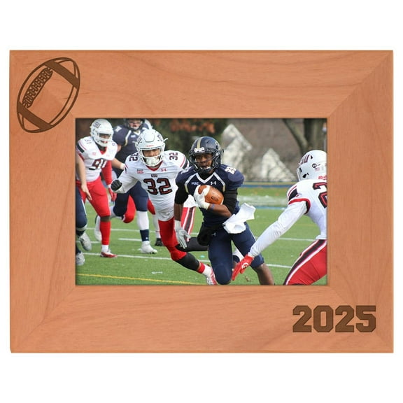 ThisWear Personalized Gifts Football Coach Gift 2026 Sports Team Photo Frame Wood Engraved 4x6 Landscape Picture Frame