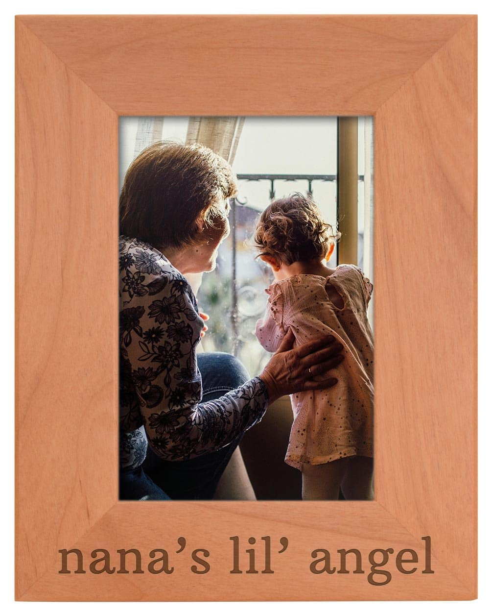 Personalized Wooden Plaque For Grandma - 5x5 Inch Rustic Sign With Stand, Meaningful Gift From Grandkids