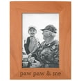 thumbnail image 1 of ThisWear Personalized Gifts Grandpa Gift Paw Paw and Me Grandchild Natural Wood Engraved 5x7 Portrait Picture Frame Wood, 1 of 6