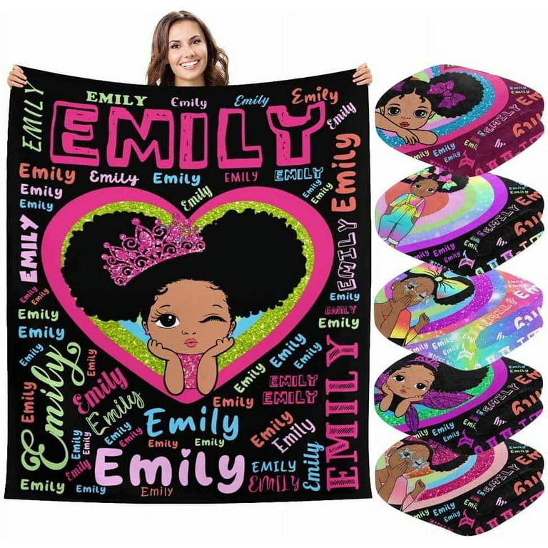 Personalized Gifts for Kids with Customized Name Cute Animals Baby Blankets for Birthday Unique Custom Baby Blanket Baby Girl Gift Customized Gifts with Name for Daughter Niece Her Walmart