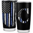 thumbnail image 1 of Personalized Gifts for Men, Birthday Gifts for men, Anniversary Birthday Gifts for him Dad, Grandpa, Uncle, Brother, Friends, American Flag Tumbler - 20oz - C, 1 of 6