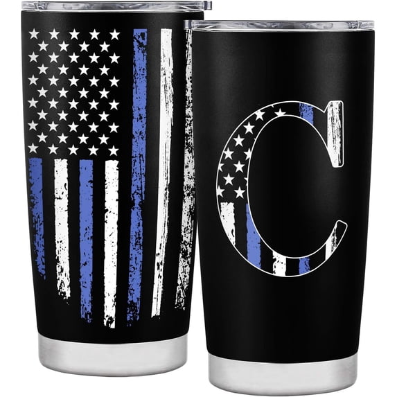 Personalized Gifts for Men, Birthday Gifts for men, Anniversary Birthday Gifts for him Dad, Grandpa, Uncle, Brother, Friends, American Flag Tumbler - 20oz - C