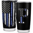 thumbnail image 1 of Personalized Gifts for Men, Birthday Gifts for men, Anniversary Birthday Gifts for him Dad, Grandpa, Uncle, Brother, Friends, American Flag Tumbler - 20oz - P, 1 of 6