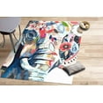 thumbnail image 1 of Personalized Gifts Rug, Elephant Painting Rugs, Modern Rugs, Door Mat Rug, Animal Rug, Abstract Elephant Rug, Front Door Rugs, Large Rug, 5.9'x9.2' - 180x280 cm, 1 of 8