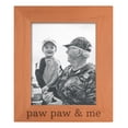 thumbnail image 1 of ThisWear Personalized Gifts Sentimental Frame Paw Paw & Me Wood Engraved 8x10 Portrait Picture Frame, 1 of 6