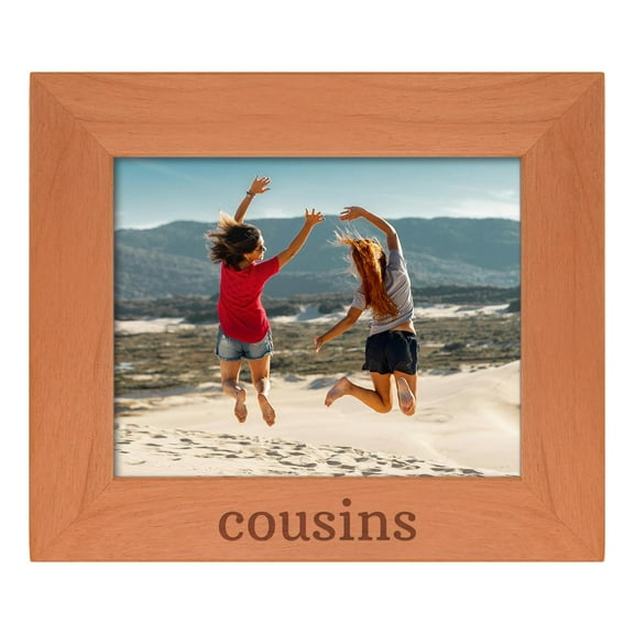 ThisWear Personalized Gifts Sentimental Photo Frame Cousins Wood Engraved 8x10 Landscape Picture Frame