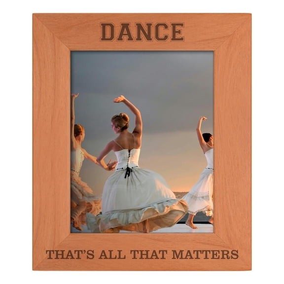 ThisWear Personalized Gifts Sentimental Photo Frame Dance That's All That Matters Wood Engraved 8x10 Portrait Picture Frame