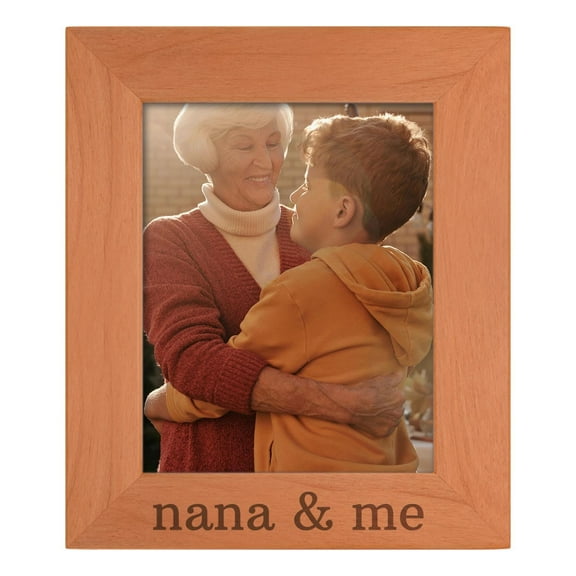ThisWear Personalized Gifts Sentimental Photo Frame Nana & Me Wood Engraved 8x10 Portrait Picture Frame
