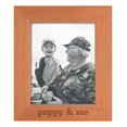 thumbnail image 1 of ThisWear Personalized Gifts Sentimental Photo Frame Poppy & Me Wood Engraved 8x10 Portrait Picture Frame, 1 of 6