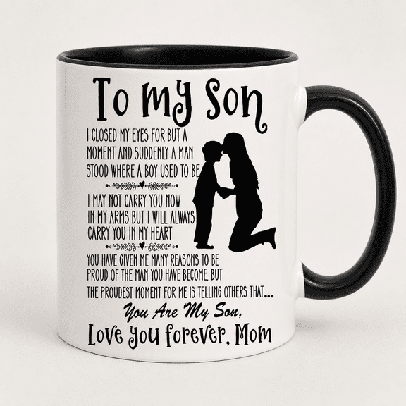 Personalized Gifts, To My Son From Mom Mother Mug, Mug Idea for Son, To My Son Coffee Mug, You Are My Son Love You, I Closed My Eyes Mug Cup