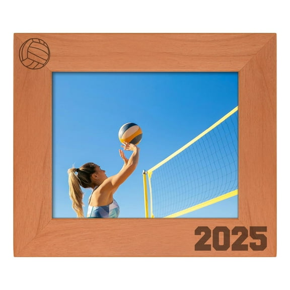 ThisWear Personalized Gifts Volleyball Team Photo Frame 8x10 Volleyball Player Frame 2026 Wood Engraved 8x10 Landscape Picture Frame