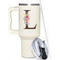 thumbnail image 1 of Personalized Gifts For Women - Personalized Gifts For Birthday, Christmas - Monogrammed Gifts Customized Gifts For Woman, Mom, Wife, Best Friend, Sister, Coworkers - Custom Tumbler With Handle 40oz, 1 of 6