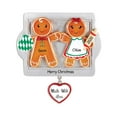 thumbnail image 1 of Personalized Gingerbread Couple Ornament 2024 First Christmas Together 1 Count - Ornaments by Elves, 1 of 10
