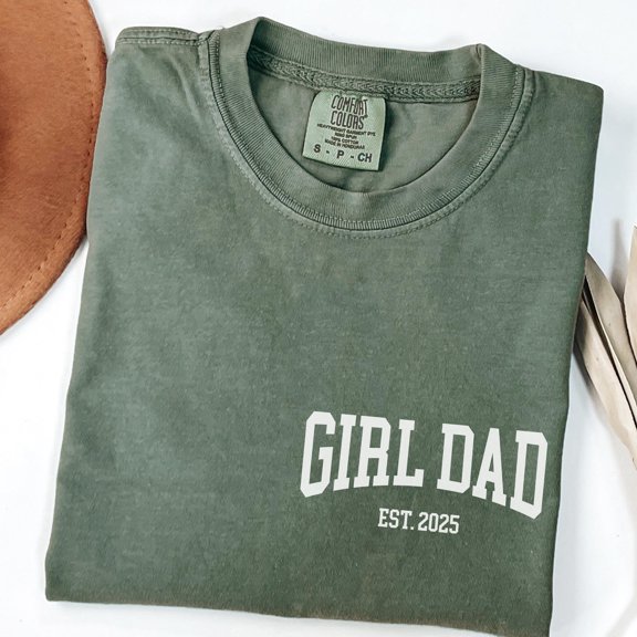 Personalized Girl Dad Shirt Custom Girl Dad TShirt Dad TShirt New Dad Tee Dad of Girls Tre