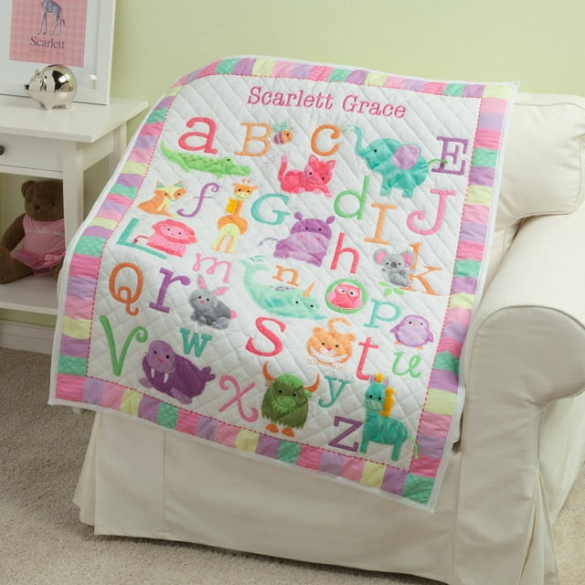 Personalized Girl's ABC Quilt