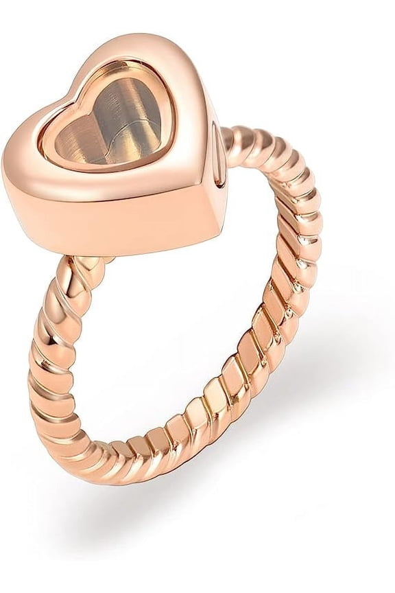 Personalized Glass Cremation Rings Jewelry for Ashes Urns Hand Ring Pets Ashes Holder Keepsake NO.6-NO.10