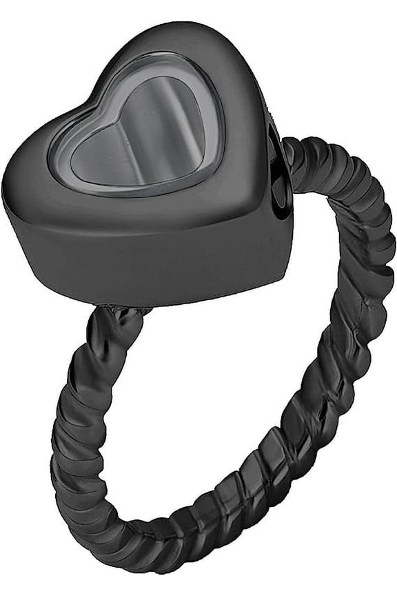 Personalized Glass Cremation Rings Jewelry for Ashes Urns Hand Ring Pets Ashes Holder Keepsake NO.6-NO.10