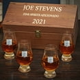 thumbnail image 1 of Personalized Glencairn Whiskey Glasses Set with Regal Crest, 1 of 3