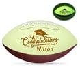 thumbnail image 1 of Personalized Glow in The Dark Football Custom Full 12-Inch High School Junior Football Laser Engraved Any Name Graduation Gift for Student Son Grandson Football Fan, 1 of 7