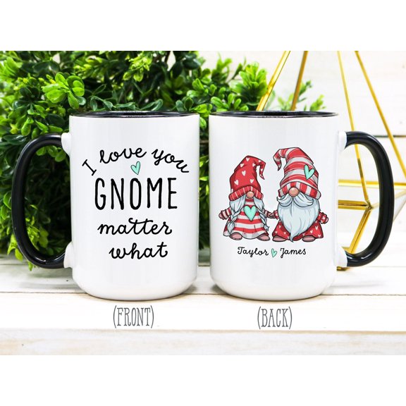 Personalized Gnome Mug Valentine's Day Gift