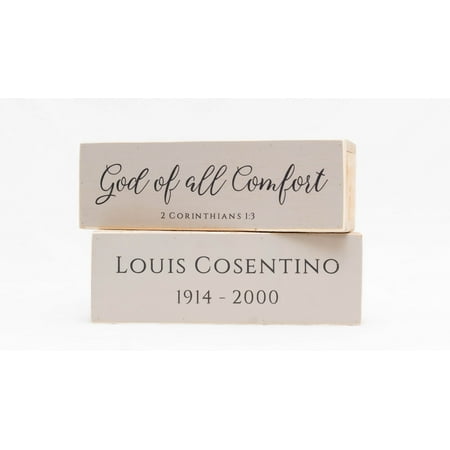 Personalized God Of All Comfort Bereavement Shelf Sitter