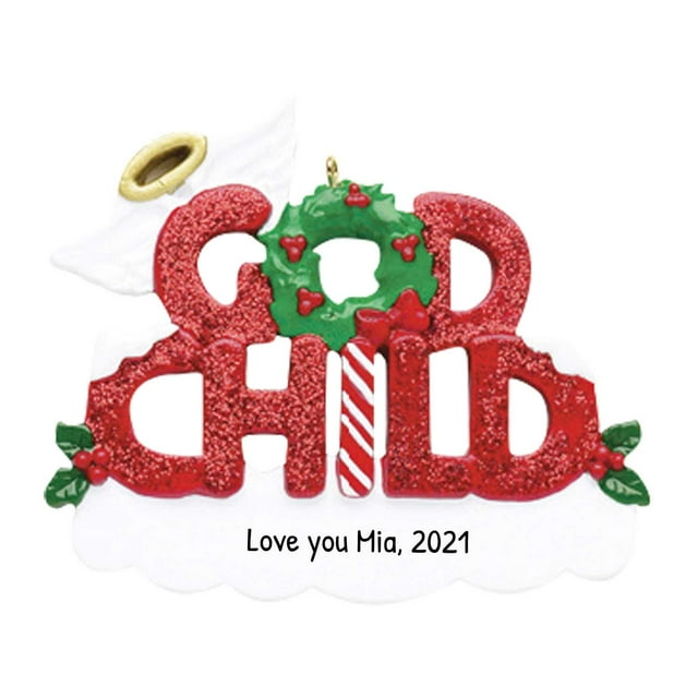 Personalized Godchild Ornament 2024 Goddaughter Ornament 2024, Godson