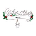 thumbnail image 1 of Personalized Godmother Ornament 2024 - Godparents Ornament, Gifts for Godmother Christmas, Godmother Christmas Gift, Baptism Gifts for Godparents, Best Godmother Gifts - Cross - Free Customization, 1 of 10