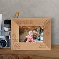 thumbnail image 1 of Personalized Godmother Picture Frame, Wooden Photo Frame, Custom Photo Frame, Engraved Photo Frame, Mother Day Gift ideas, Christmas Gift -5" x 3 1/2" Brown Horizontal, 1 of 1
