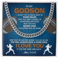 Personalized To My Godson Necklace From Godmother Uncle Aunt Never Lose ...