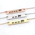 thumbnail image 1 of Personalized Gold Mama Bear Cubs Bar Necklace - Custom Gift for Mom - Stainless Steel Bar - Family Bear Necklace - Jewelry Gift for Her - Ships Next Day!, 1 of 6
