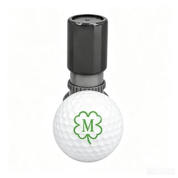 Initial Letter M Golf Ball Stamp - Reusable Waterproof Golf Ball Marker for Easy Identification, Custom Golf Accessory Gift for Dad, Men & Golfers, Birthday or Fathers Day