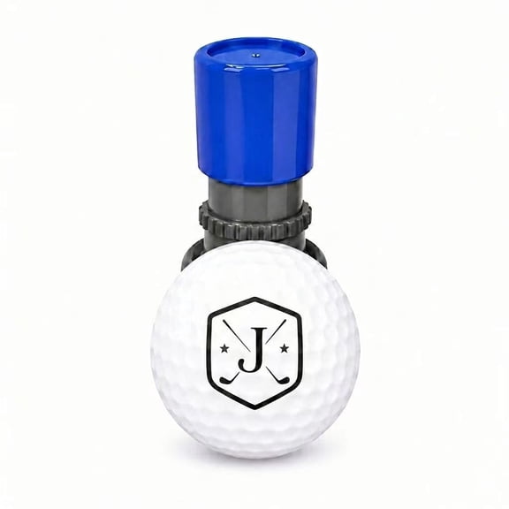 Initial Letter J Personalized Golf Ball Stamp - Reusable Waterproof Golf Ball Marker for Easy Identification, Custom Golf Accessory Gift for Dad, Men & Golfers, Birthday or Fathers Day