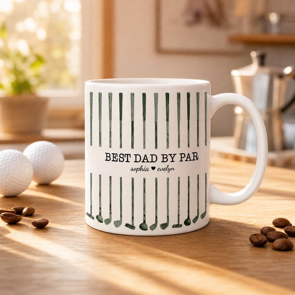Personalized Golf Mug Custom Name Coffee Cup Ceramic Customized Unique Father's Day Gift Home Office Desktop Decorative Sports Theme Present