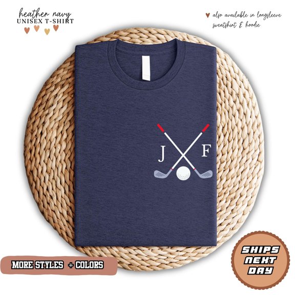 Personalized Golf Shirt Custom Name Tee Dad Golfer Gift Unisex Cotton Top
