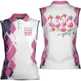 thumbnail image 1 of Personalized Golf Shirts for Women Sleeveless with Collar, Funny Golf Shirts for Women Ladies Sleeveless Golf Shirt (S), 1 of 8