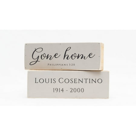 Personalized Gone Home Bereavement Shelf Sitter