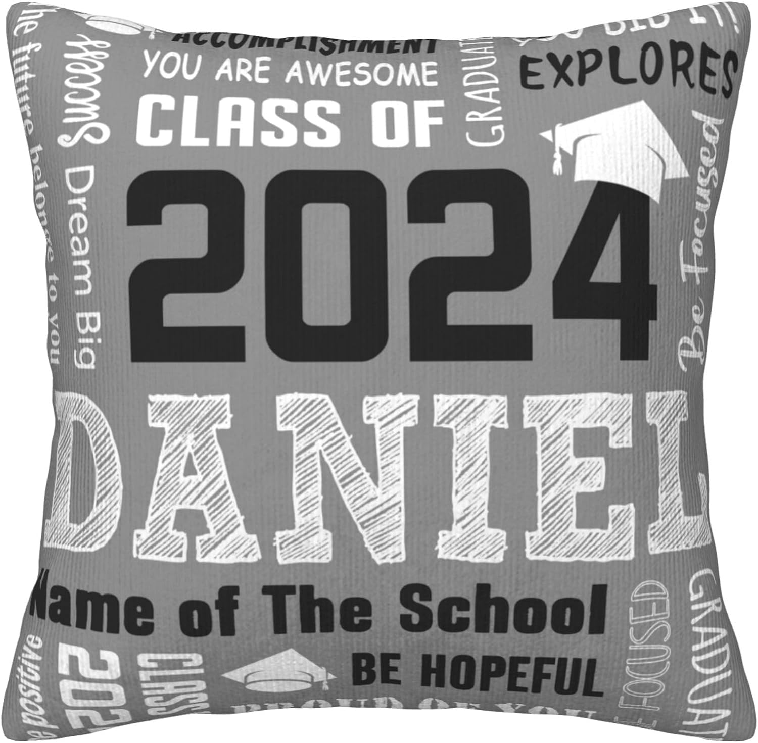 Personalized Graduation 2025 Pillow Cases Graduation Class of 2025 with