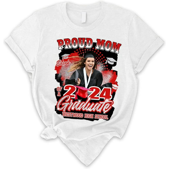 Personalized Graduation 2024 Shirt Proud Family of A Class of 2024 Graduate Class of 2024 Senior Class of 2024 Class of 2024 (L)