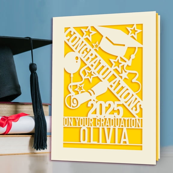 Personalized Graduation Cards 2025 Congratulations On Your Graduation Day for High School College Universary Students Classmate