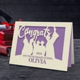 thumbnail image 1 of Personalized Graduation Cards Congratulations Grad Gift Graduation Decorations Supplies Laser Paper Cut with Any Name, 1 of 7