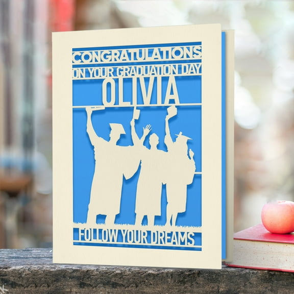 Personalized Graduation Cards for Him Her Daughter Son Graduates Students Congratulations On Your Graduation Day Class of 2024 Custom Any Name
