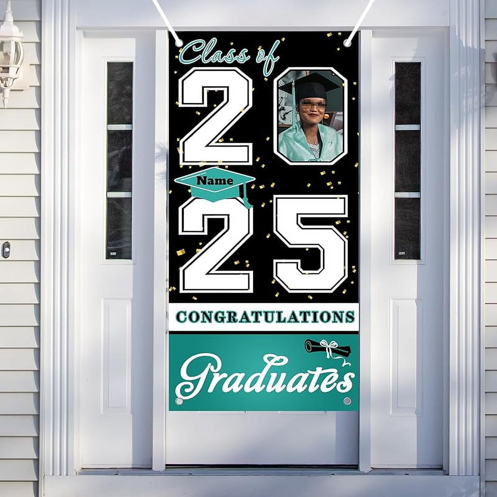 Personalized Graduation Door Banner Class of 2025 Congrats Grad Porch ...