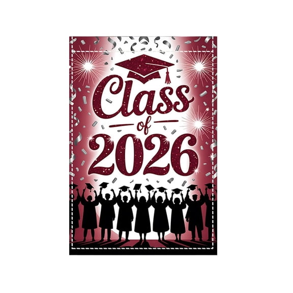 Personalized Graduation Garden Flag - Class of 2026 Grad Senior Yard Sign, Graduation Decorations 2026, Garden Flag for Congratulation Grad Yard Sign Outdoor(A)