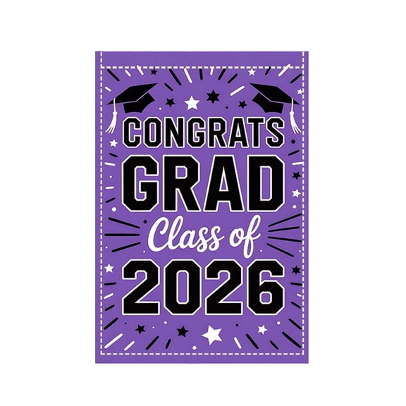 Personalized Graduation Garden Flag - Class of 2026 Grad Senior Yard Sign, Graduation Decorations 2026, Garden Flag for Congratulation Grad Yard Sign Outdoor(G)