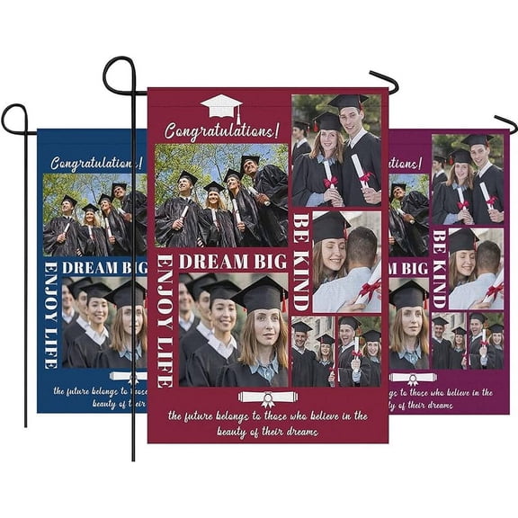 Personalized Graduation Garden Flag – Custom Name & School, Class of 2025 Yard Sign, Class Of 2025 Graduation Decorations