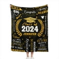 thumbnail image 1 of Personalized Graduation Gifts 2024 High School Blanket, Customized Graduation Gift for Girls Boys,College Graduation Gifts (Custom Blanket-03) Blankets, 1 of 5