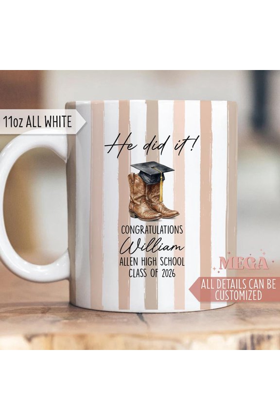 Personalized Graduation Mug Custom Grad Gift Mug MBA Gift Mug Graduation 2026 Gift MP00033